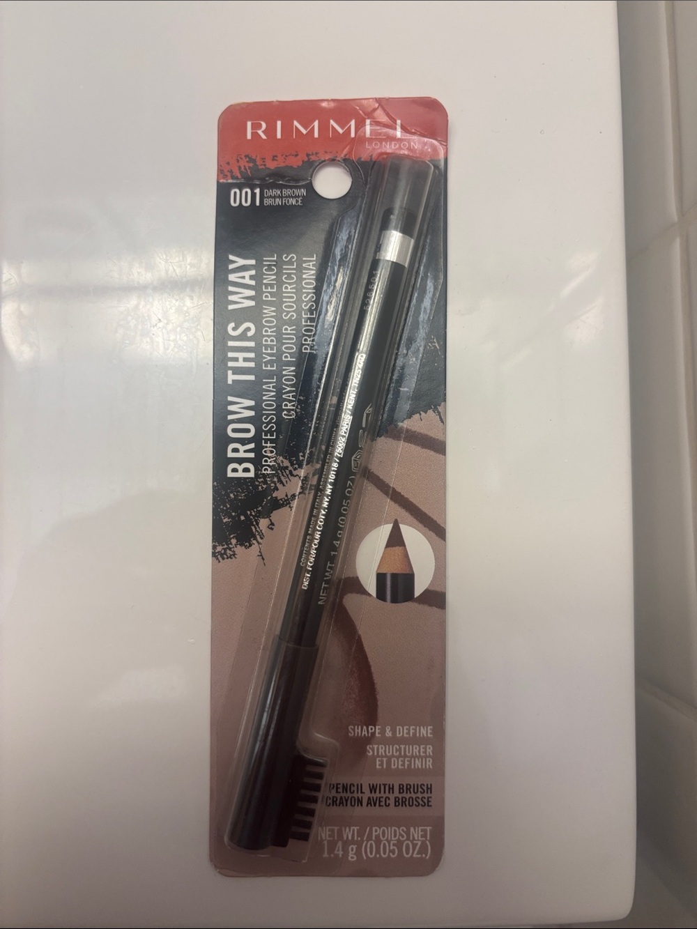 Rimmel London Brow This Way Professional Eyebrow Pencil in Dark Brown Makeup